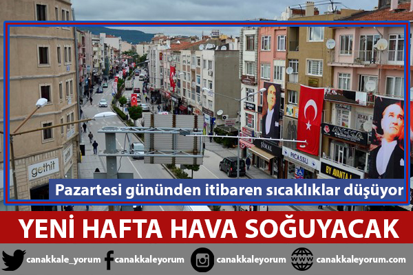 Çanakkale yeni haftaya soğuk girecek