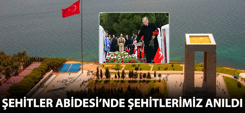 Şehitler Abidesi'nde şehitlerimiz anıldı