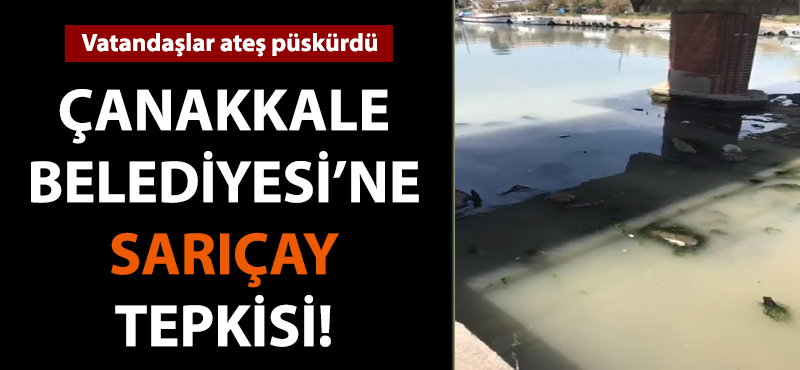 Çanakkale Belediyesi'ne Sarıçay tepkisi!