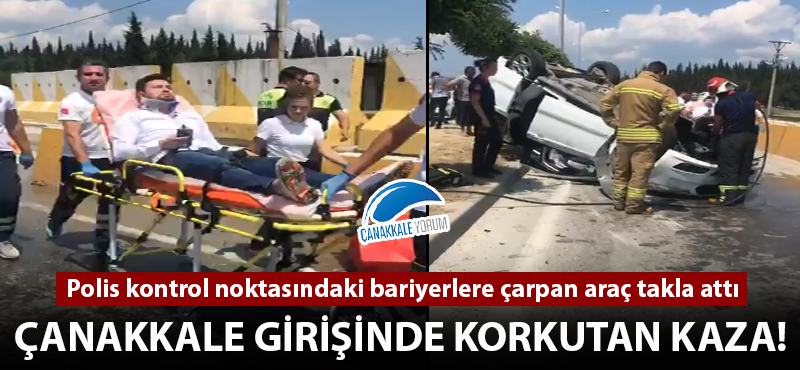 Çanakkale girişinde korkutan kaza!