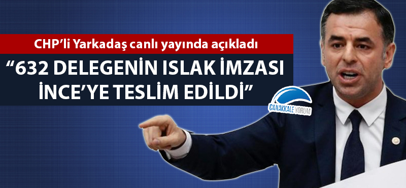 "632 delegenin ıslak imzası İnce'ye teslim edildi"