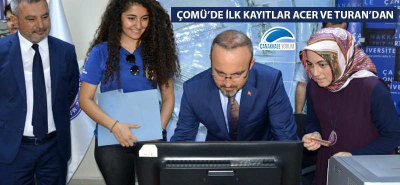 ÇOMÜ'de ilk kayıtlar Acer ve Turan'dan