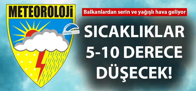 Sıcaklıklar 4 ila 10 derece düşecek!