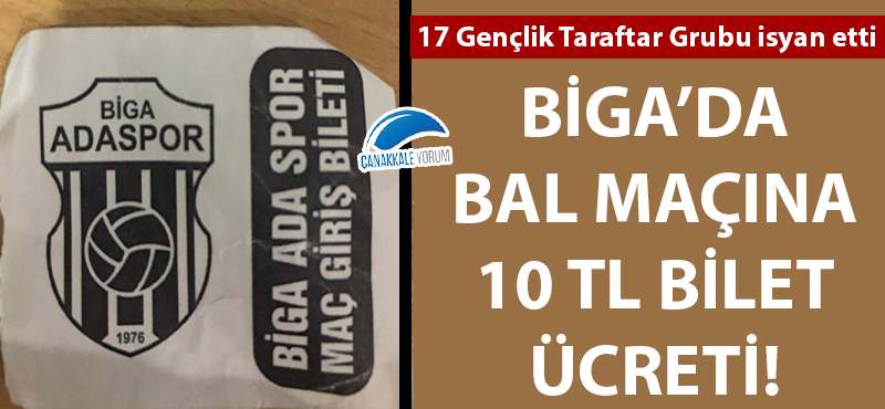 Biga'da BAL maçına 10 TL bilet ücreti!