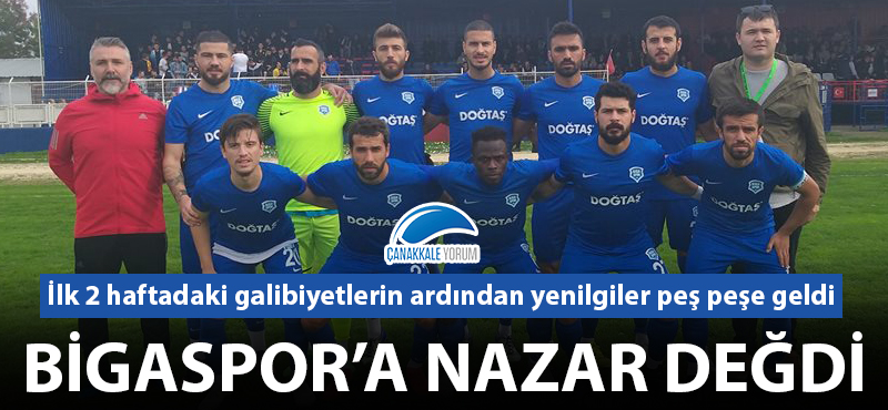 Bigaspor'a nazar değdi!