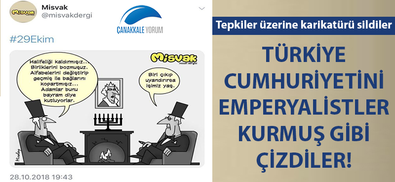 Misvak dergisi skandal 29 Ekim karikatürünü sildi!