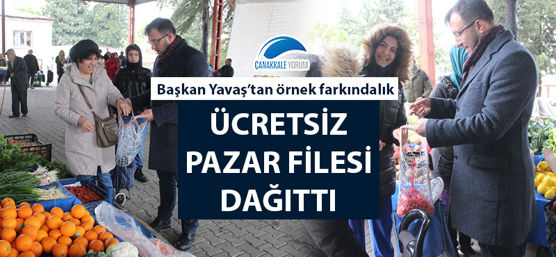 Başkan Yavaş vatandaşlara ücretsiz pazar filesi dağıttı﻿