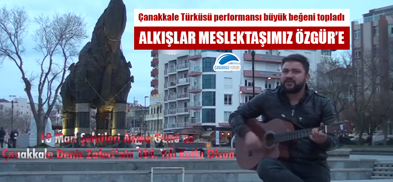 Alkışlar meslektaşımız Özgür'e