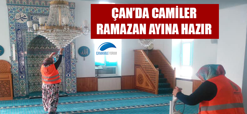 Çan'da camiler Ramazan ayına hazır