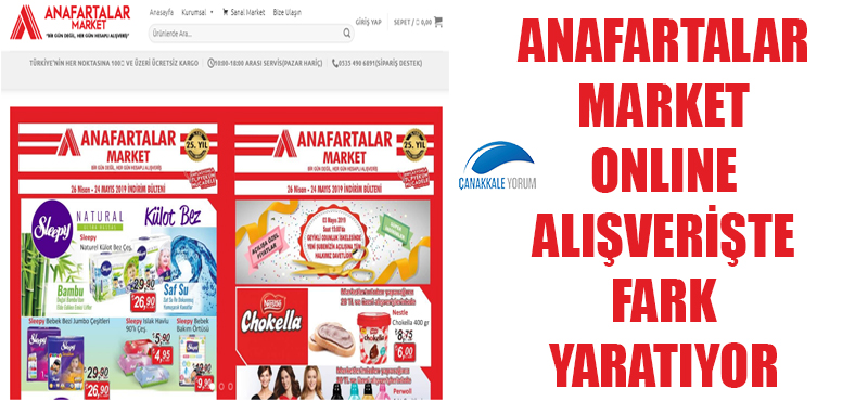 Anafartalar Market online alışverişte fark yaratıyor