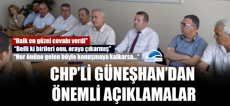 CHP'li Güneşhan'dan önemli açıklamalar: 23 Haziran İstanbul Seçimi, ÇOMÜ Öğrenci Konseyi Başkanının sözleri, AK Parti Merkez İlçe Yöneticisinin paylaşımı