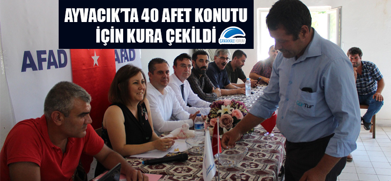 Ayvacık'ta 40 Afet Konutu için kura çekildi