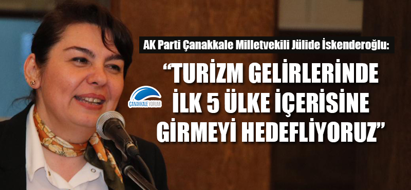 Jülide İskenderoğlu: "Turizm gelirlerinde ilk 5 ülke içerisine girmeyi hedefliyoruz"