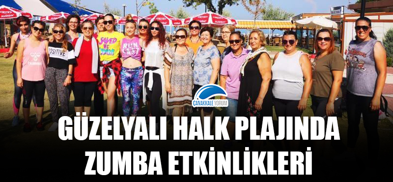 Güzelyalı Halk Plajında zumba etkinlikleri