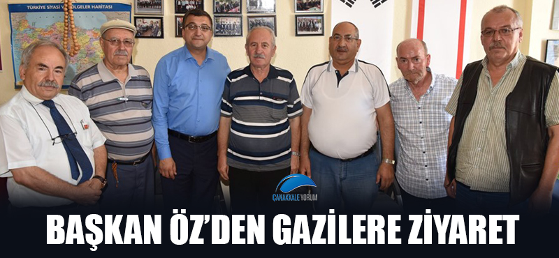 Başkan Öz'den gazilere ziyaret