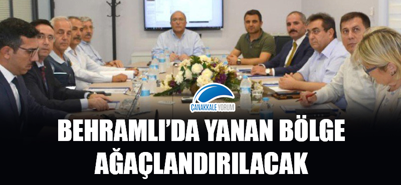 Behramlı'da yanan bölge ağaçlandırılacak