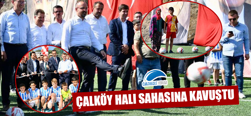 Çalköy halı sahasına kavuştu