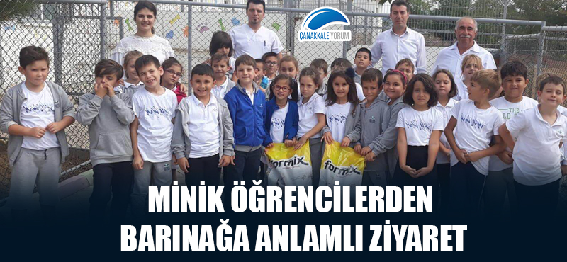 Minik öğrencilerden barınağa anlamlı ziyaret