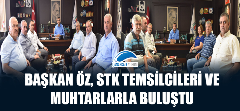 Başkan Öz, STK temsilcileri ve muhtarlarla buluştu