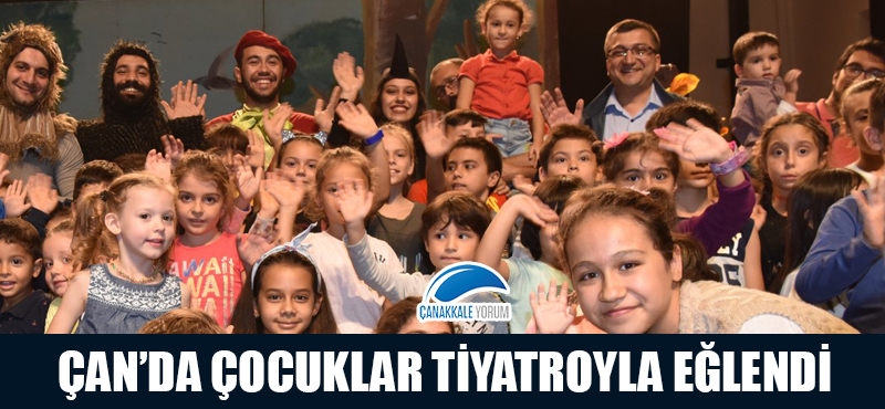 Çan'da çocuklar tiyatroyla eğlendi