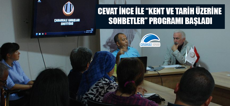 Cevat İnce ile “Kent ve Tarih Üzerine Sohbetler” programı başladı