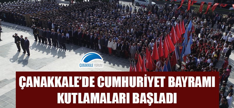 Çanakkale'de Cumhuriyet Bayramı kutlamaları başladı