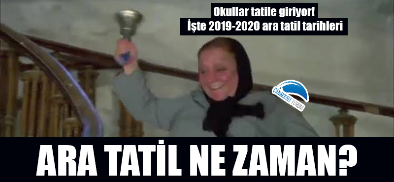 Okullar tatile giriyor! Ara tatil ne zaman? İşte 2019-2020 ara tatil tarihleri…