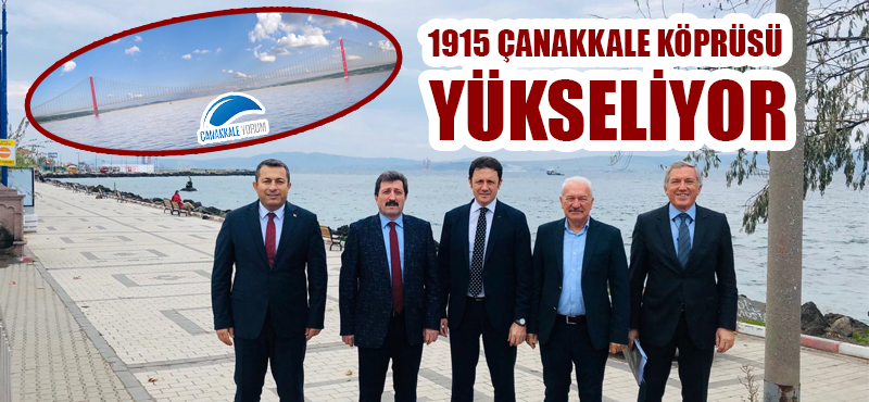 1915 Çanakkale Köprüsü yükseliyor