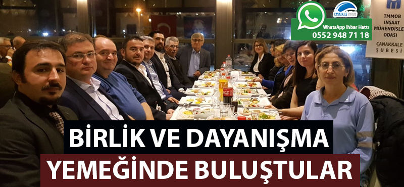 Birlik ve dayanışma yemeğinde buluştular