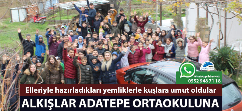 Alkışlar Adatepe Ortaokuluna: Kuşlara umut oldular