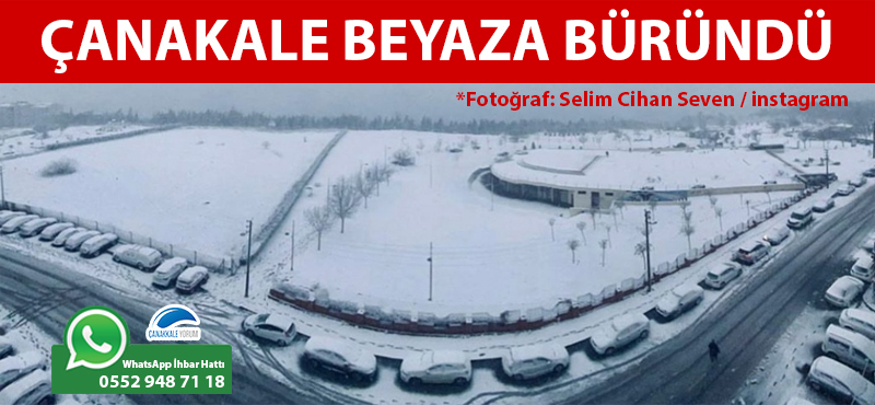 Çanakkale beyaza büründü