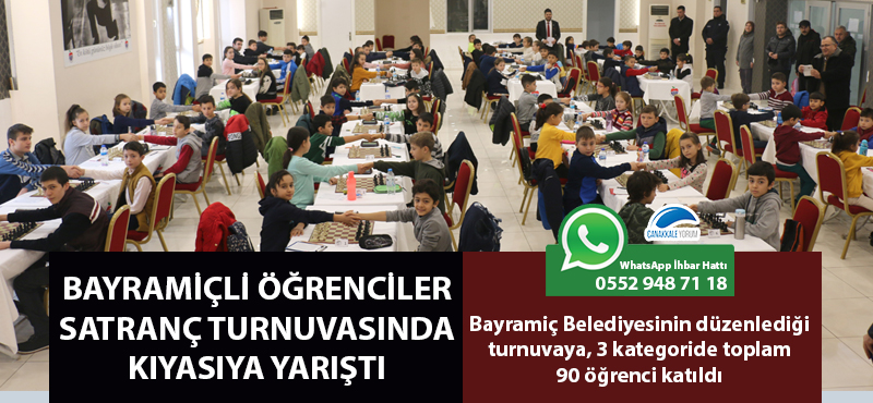 Bayramiç Belediyesi, öğrencileri satranç turnuvasında buluşturdu