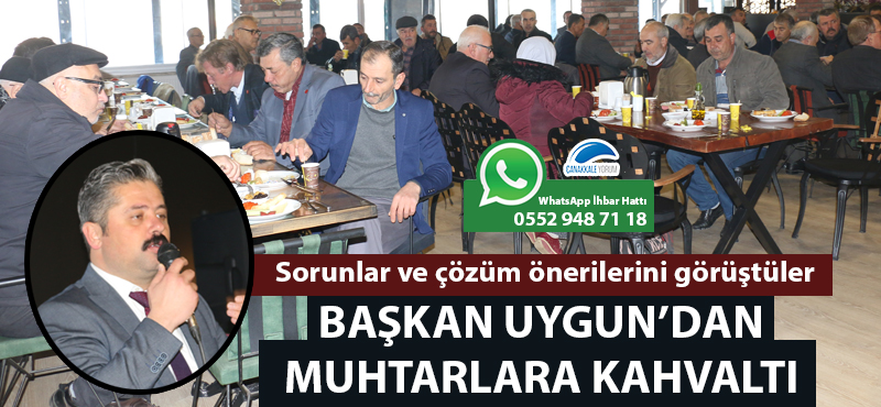 Başkan Uygun'dan, muhtarlara kahvaltı: Sorunlar ve çözüm önerilerini görüştüler