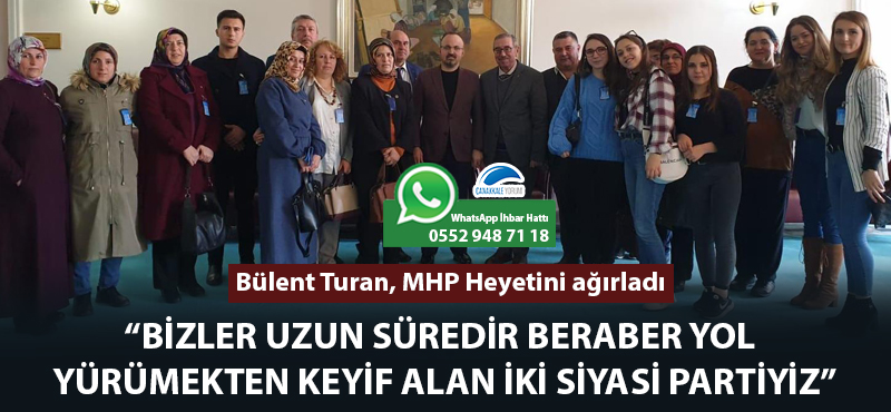 Bülent Turan, MHP Heyetini ağırladı: "Bizler uzun süredir beraber yol yürümekten keyif alan iki siyasi partiyiz"