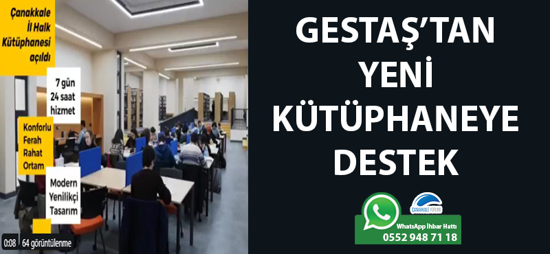 GESTAŞ'tan yeni kütüphaneye destek