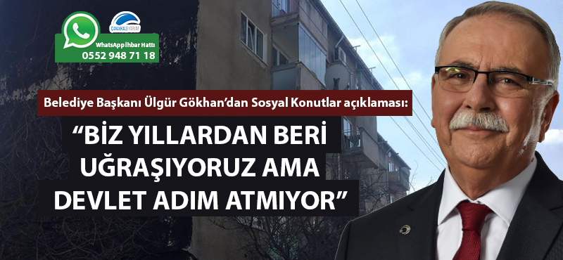 Başkan Gökhan'dan Sosyal Konutlar açıklaması: "Biz yıllardan beri uğraşıyoruz ama devlet adım atmıyor"