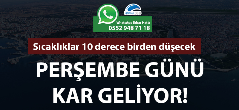 Sıcaklık 10 derece birden düşecek: Perşembe günü kar geliyor!