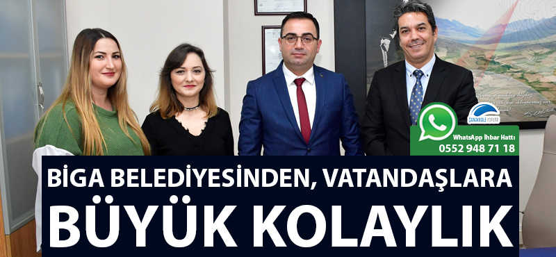 Biga Belediyesinden, vatandaşlara büyük kolaylık