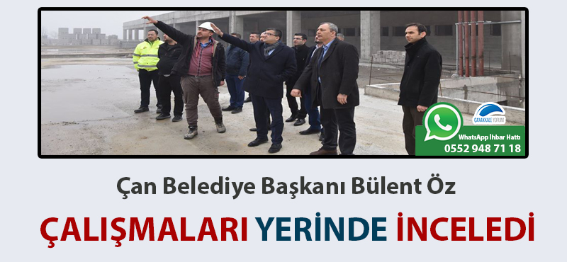 Başkan Öz çalışmaları yerinde inceledi