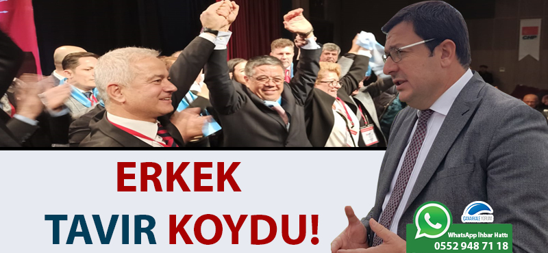 Erkek tavır koydu!