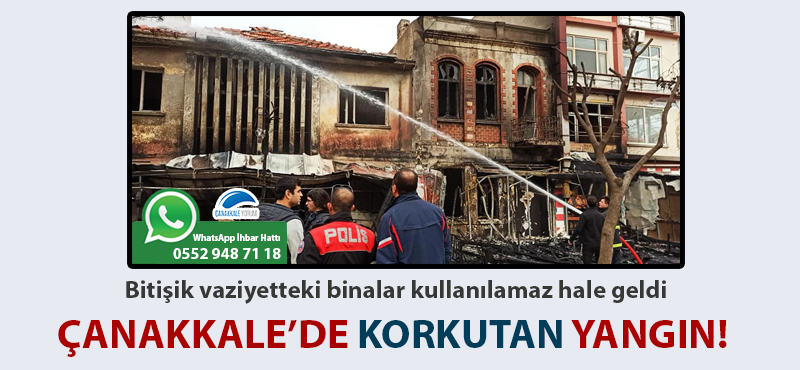 Çanakkale'de korkutan yangın!