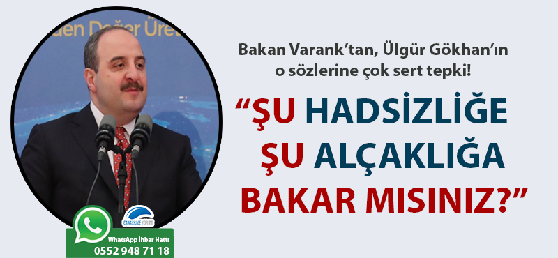 Bakan Varank'tan, Ülgür Gökhan'a çok sert tepki: "Şu hadsizliğe, şu alçaklığa bakar mısınız?"