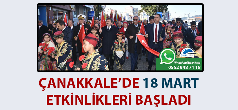 Çanakkale'de 18 Mart etkinlikleri başladı