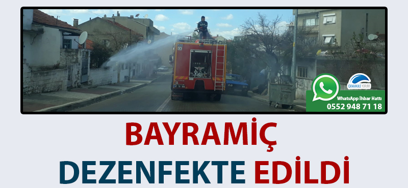 Bayramiç dezenfekte edildi