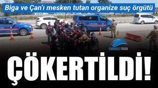 Biga ve Çan'ı mesken tutan organize suç örgütü çökertildi!