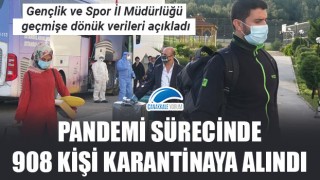 Çanakkale'de pandemi sürecinde 908 kişi karantinaya alındı