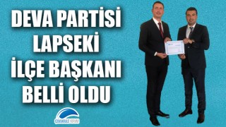 DEVA Partisi Lapseki İlçe Başkanı belli oldu