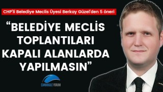 Berkay Güzel: "Belediye Meclis toplantıları kapalı alanlarda yapılmasın"