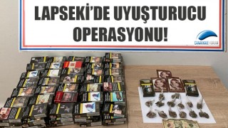 Lapseki’de uyuşturucu operasyonu!