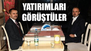 Turan ve Aktaş yatırımları görüştü